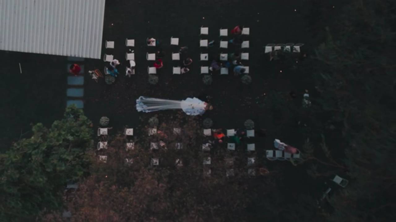 Wedding ceremony on the knoll